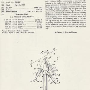 Trotter Broadhead patent