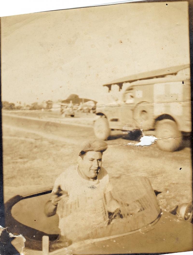 Unknown person in the electric car