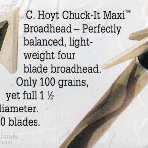 Hoyt / Easton Chuck-It Broadhead 1992