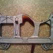 Reverse view of bow riser