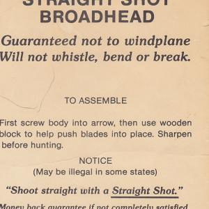 Straight Shot tag